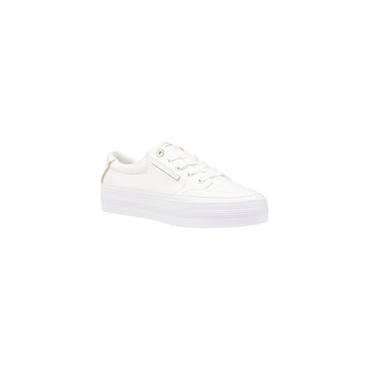 Tommy Hilfiger Cream Recycled Cotton Sneakers