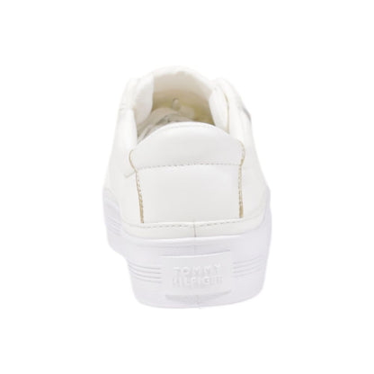 Tommy Hilfiger Cream Recycled Cotton Sneakers