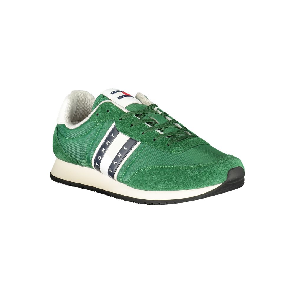 Tommy Hilfiger Green Polyester Men Sneakers