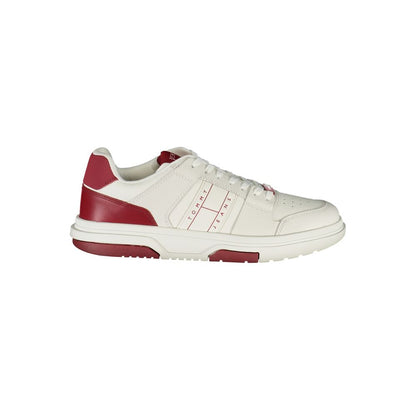 Tommy Hilfiger Red Leather Men Sneakers