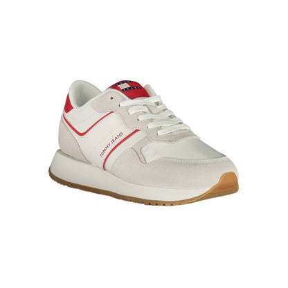 Tommy Hilfiger Red Leather Women Sneakers