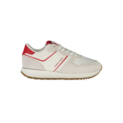 Tommy Hilfiger Red Leather Women Sneakers
