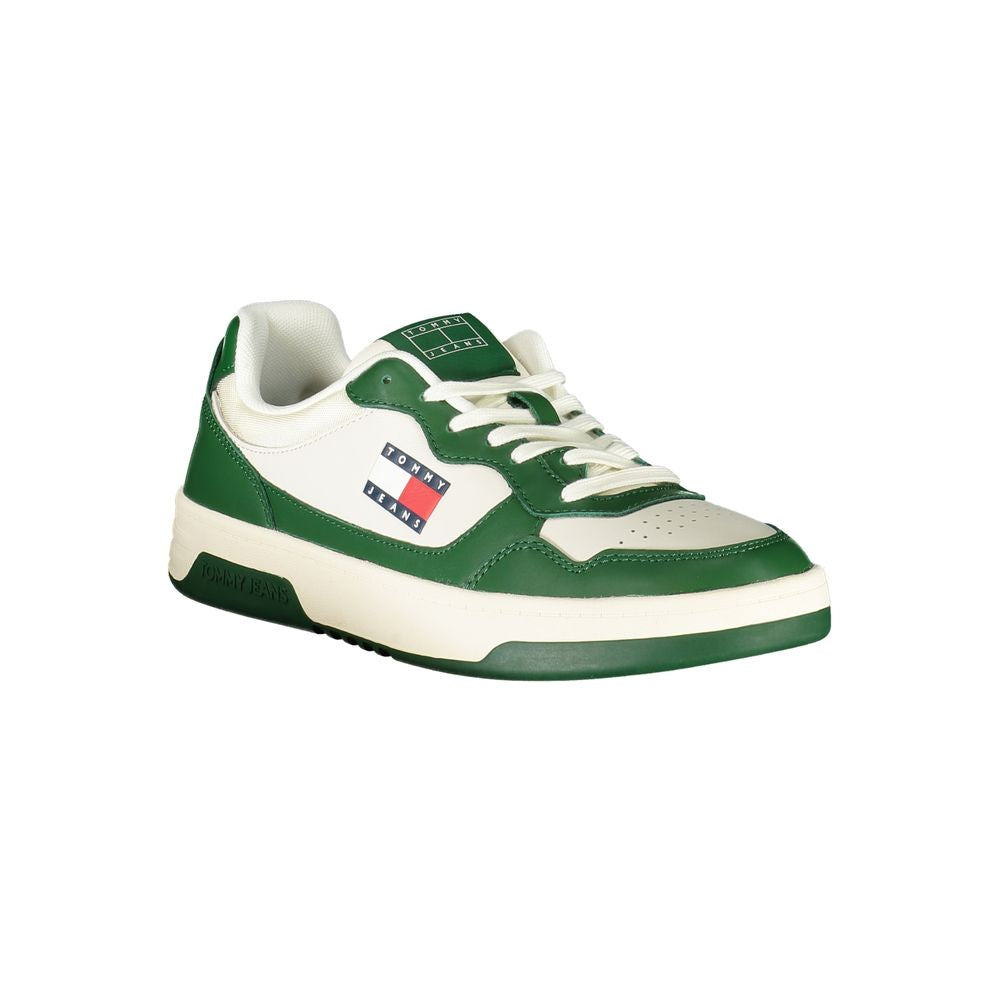 Tommy Hilfiger White Leather Men Sneakers