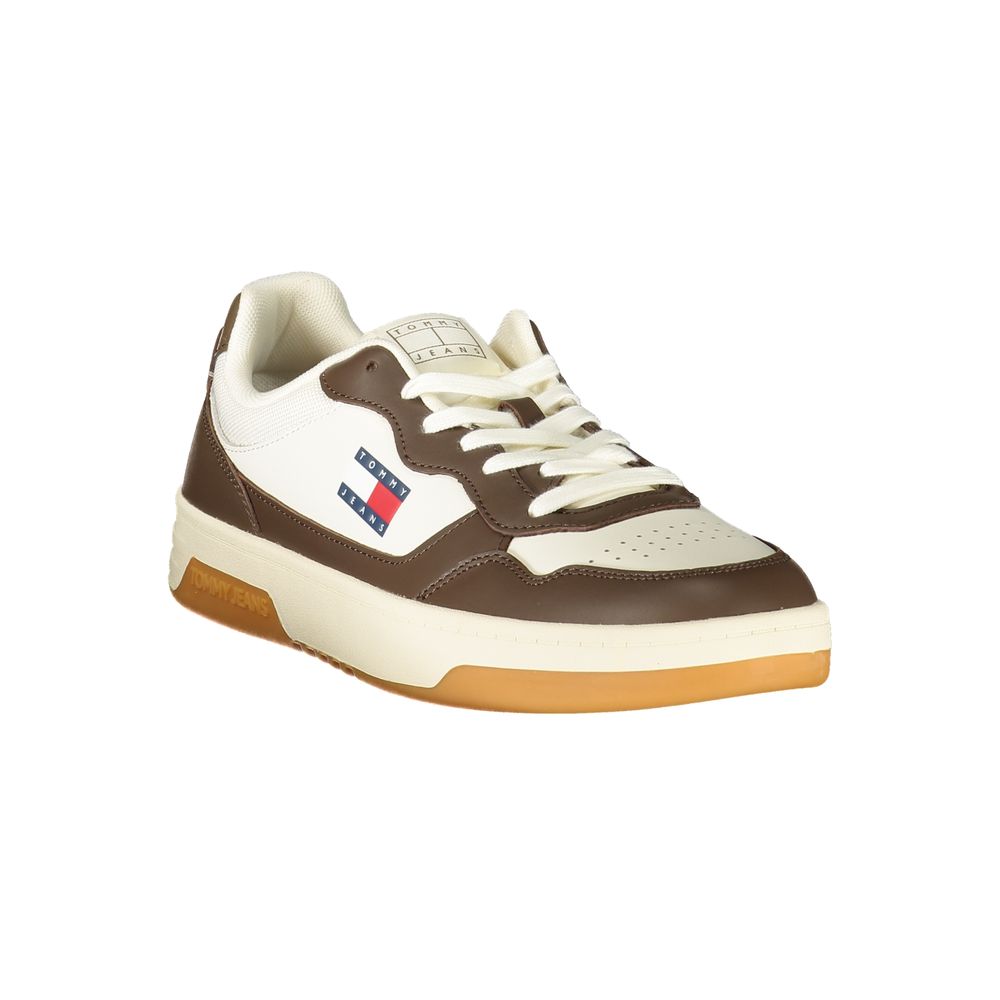 Tommy Hilfiger White Leather Men Sneakers