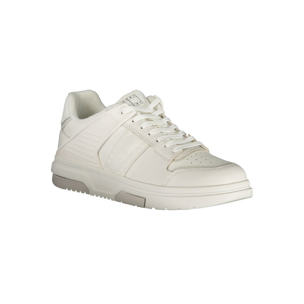 Tommy Hilfiger White Leather Men Sneakers