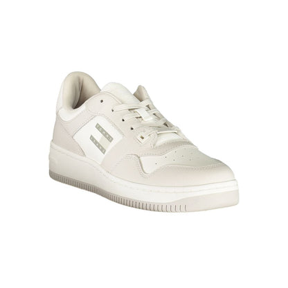 Tommy Hilfiger White Leather Men Sneakers
