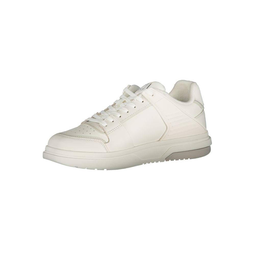 Tommy Hilfiger White Leather Men Sneakers
