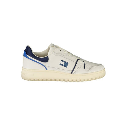 Tommy Hilfiger White Leather Men Sneakers