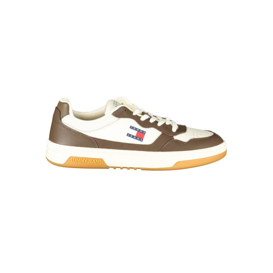 Tommy Hilfiger White Leather Men Sneakers