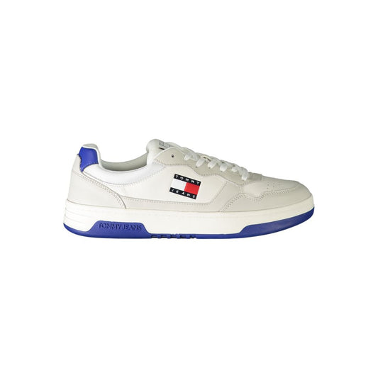 Tommy Hilfiger White Leather Men Sneakers