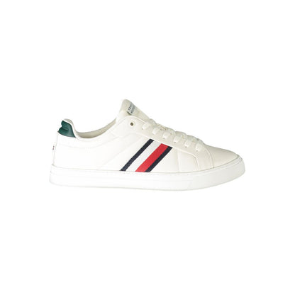 Tommy Hilfiger White Leather Men Sneakers