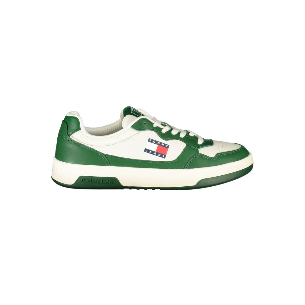 Tommy Hilfiger White Leather Men Sneakers