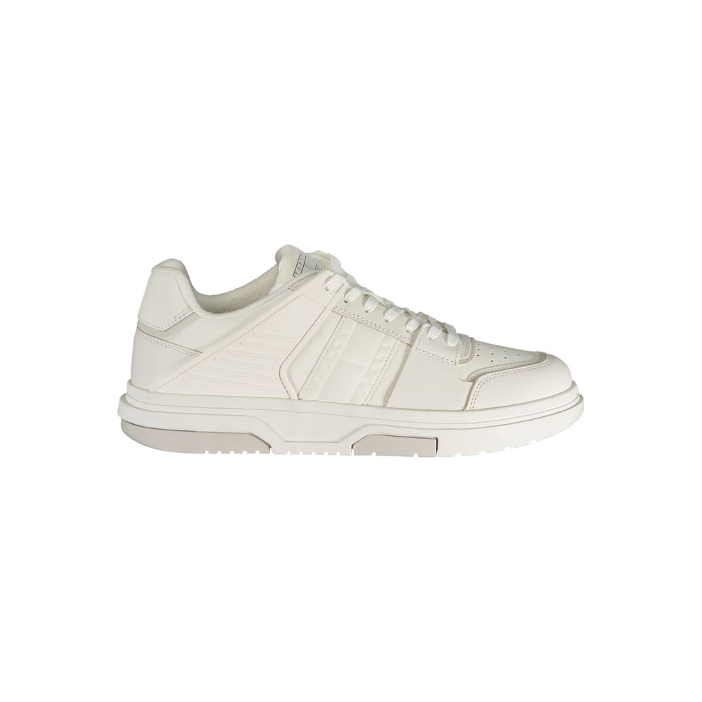 Tommy Hilfiger White Leather Men Sneakers
