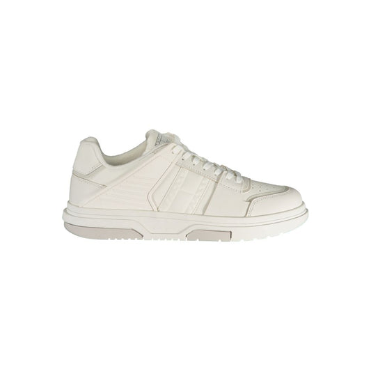 Tommy Hilfiger White Leather Men Sneakers