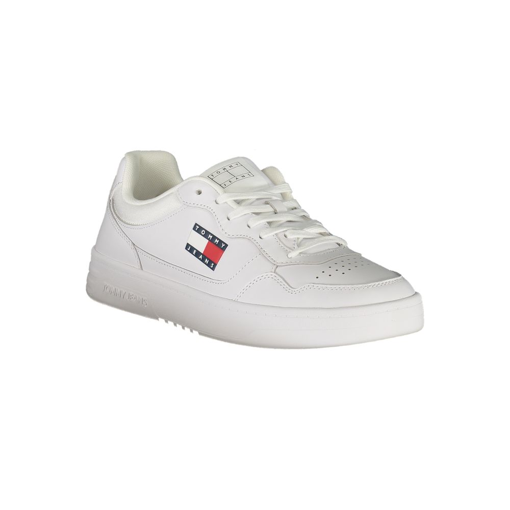 Tommy Hilfiger White Leather Mens Sneakers