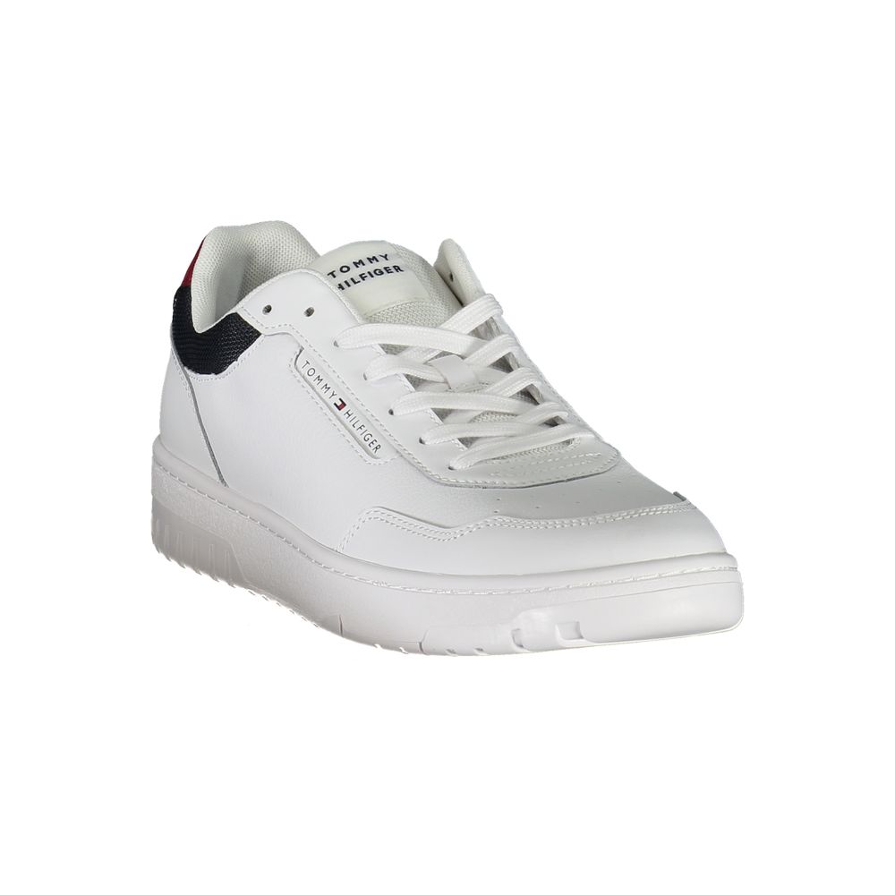 Tommy Hilfiger White Leather Sneakers