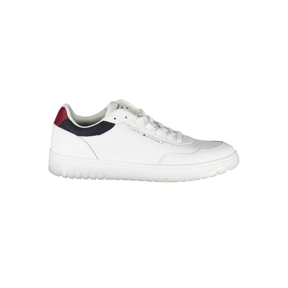 Tommy Hilfiger White Leather Sneakers