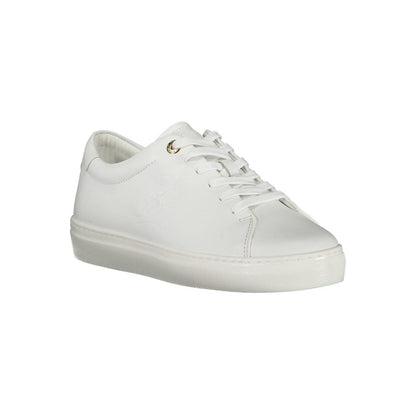 Tommy Hilfiger White Leather Women Sneakers