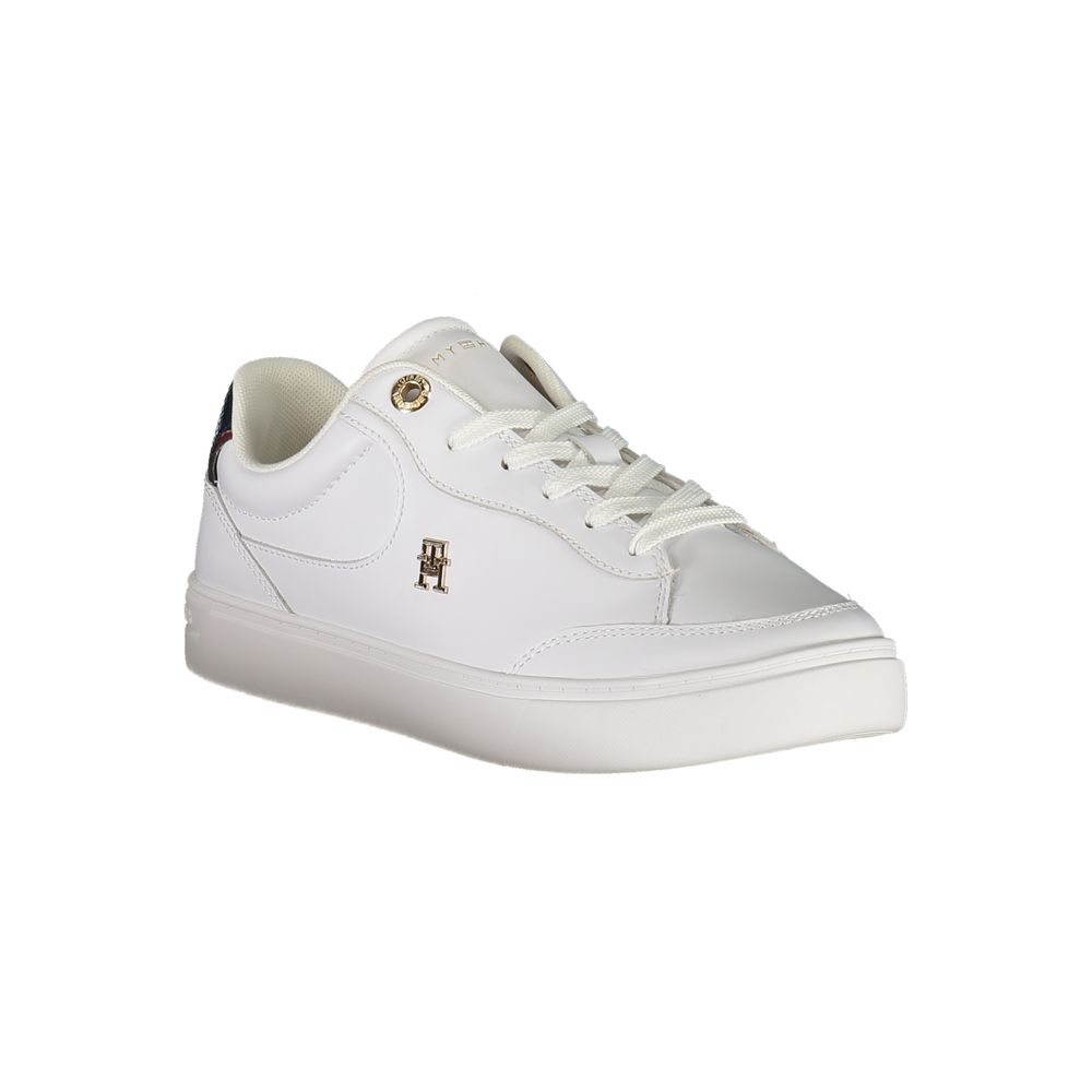 Tommy Hilfiger White Leather Women Sneakers