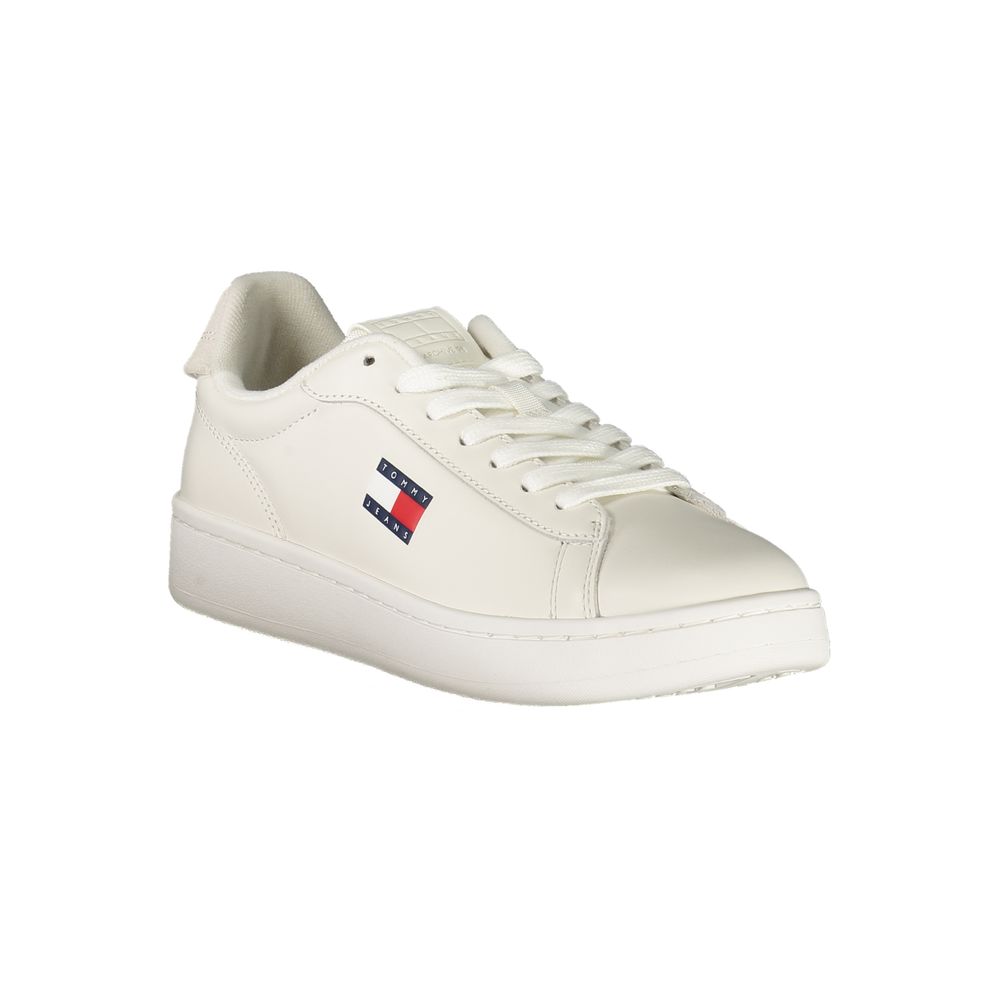 Tommy Hilfiger White Leather Women Sneakers