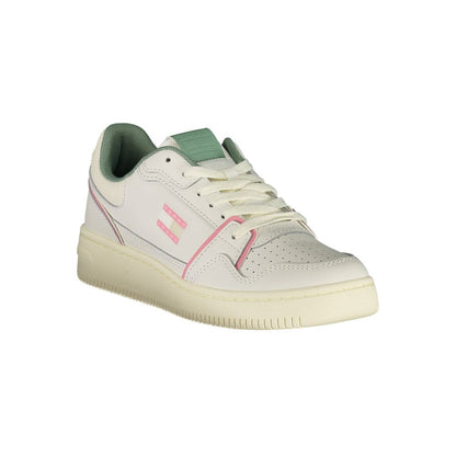 Tommy Hilfiger White Leather Women Sneakers