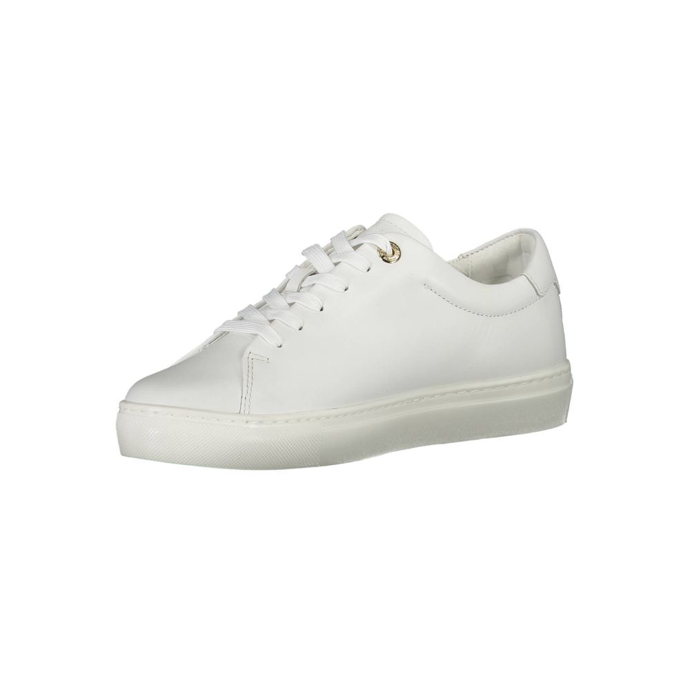 Tommy Hilfiger White Leather Women Sneakers