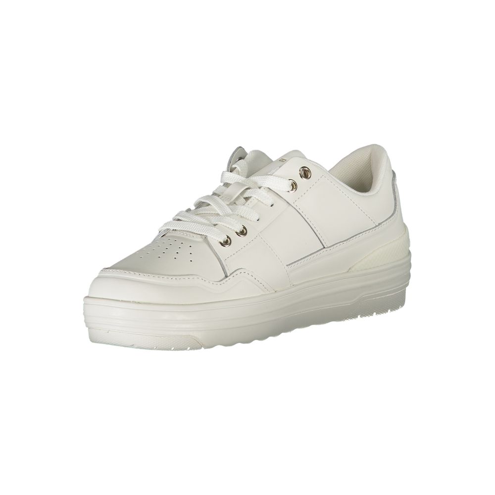 Tommy Hilfiger White Leather Women Sneakers