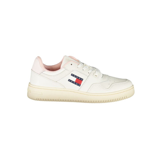 Tommy Hilfiger White Leather Women Sneakers