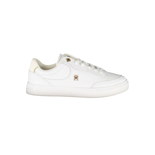 Tommy Hilfiger White Leather Women Sneakers