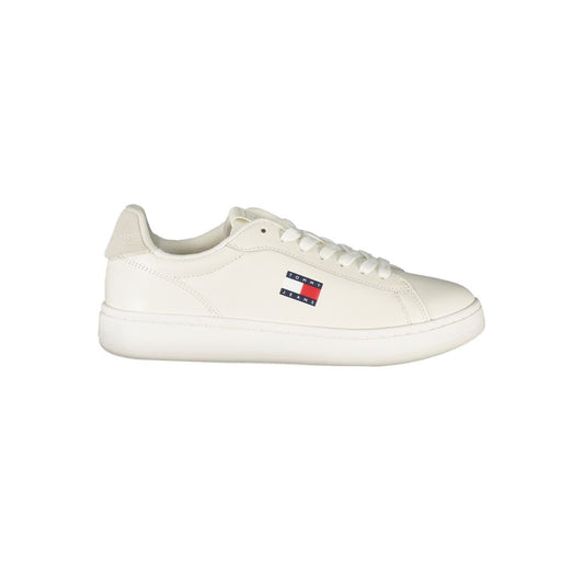 Tommy Hilfiger White Leather Women Sneakers