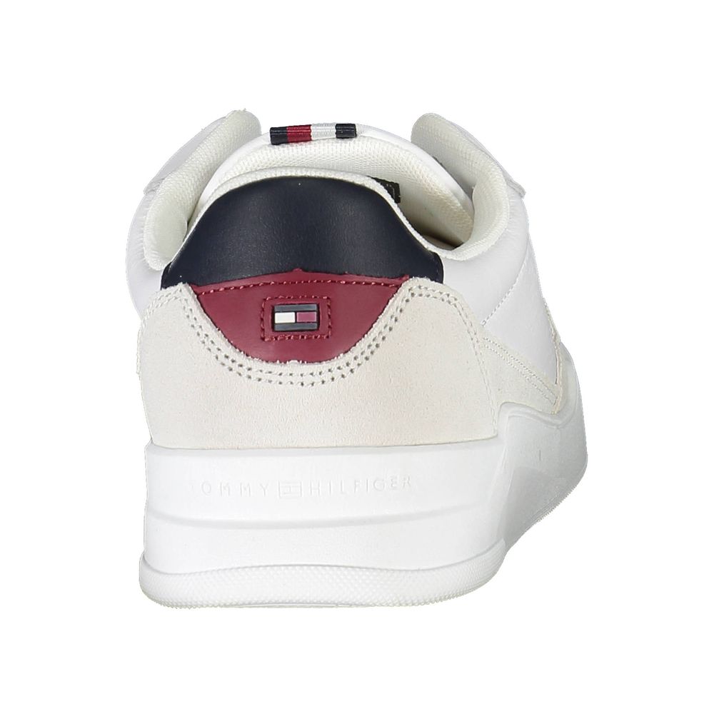 Tommy Hilfiger White Polyester Men Sneakers