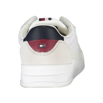 Tommy Hilfiger White Polyester Men Sneakers