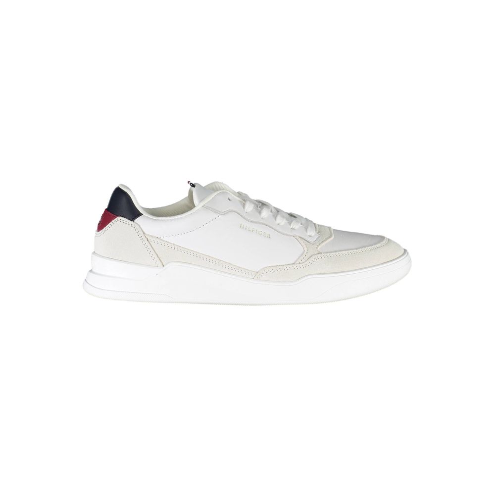 Tommy Hilfiger White Polyester Men Sneakers