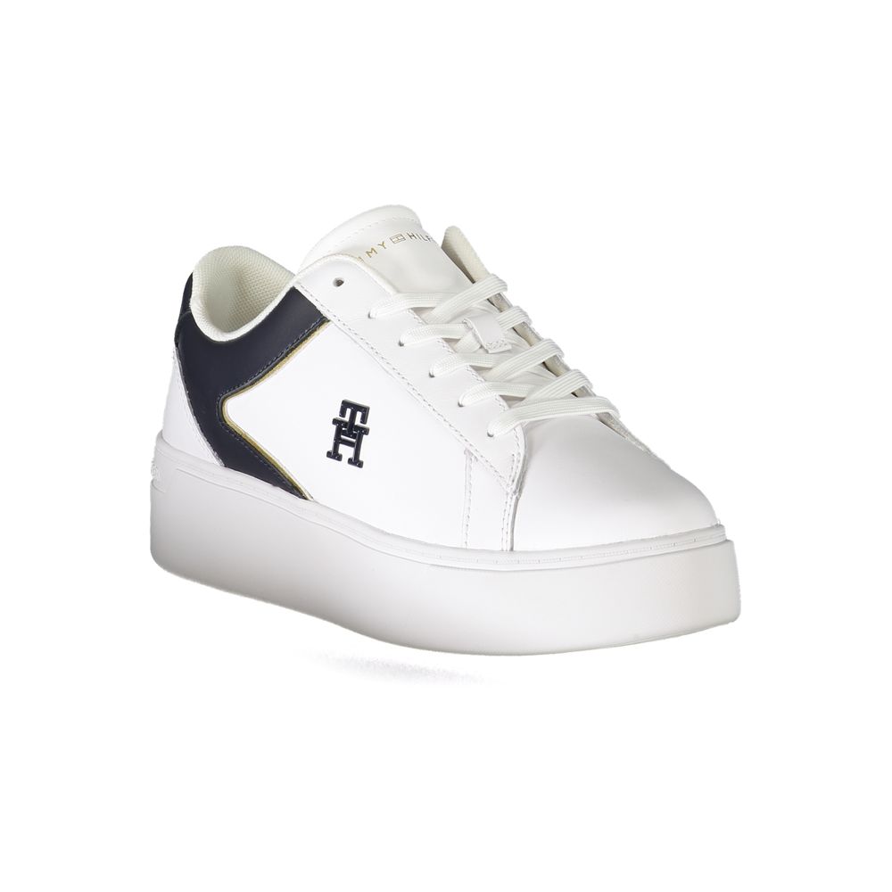 Tommy Hilfiger White Polyester Sneakers
