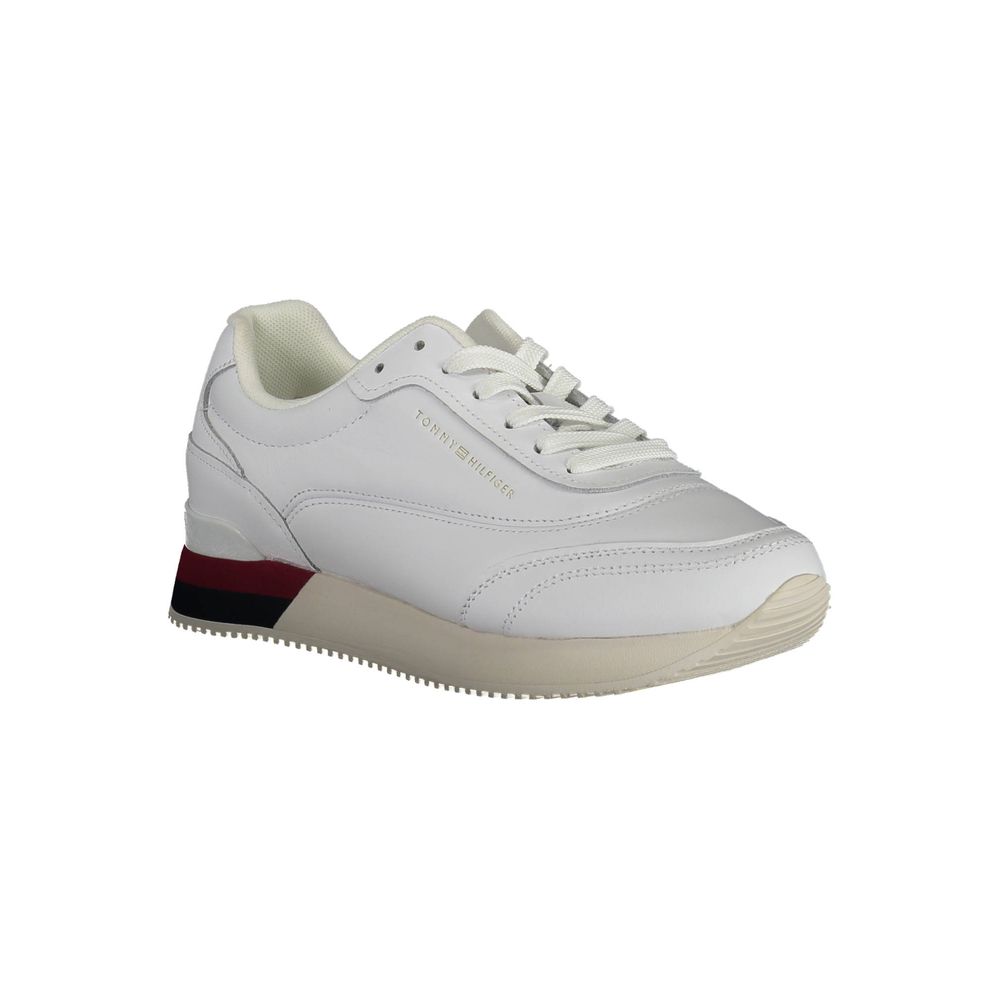 Tommy Hilfiger White Polyester Sneakers