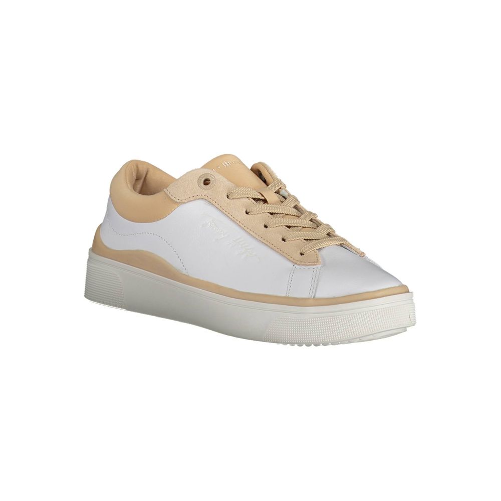Tommy Hilfiger White Polyester Sneakers