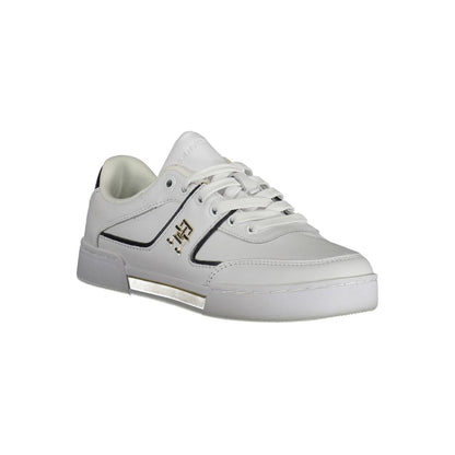 Tommy Hilfiger White Polyester Sneakers