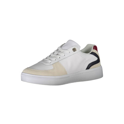 Tommy Hilfiger White Polyester Sneakers