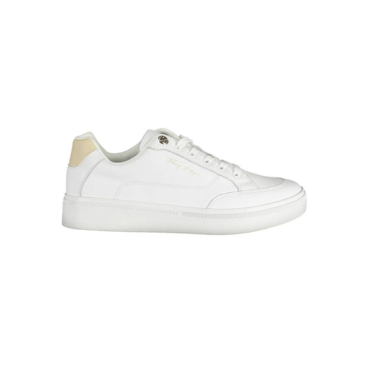Tommy Hilfiger White Polyester Sneakers