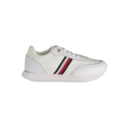 Tommy Hilfiger White Polyester Sneakers