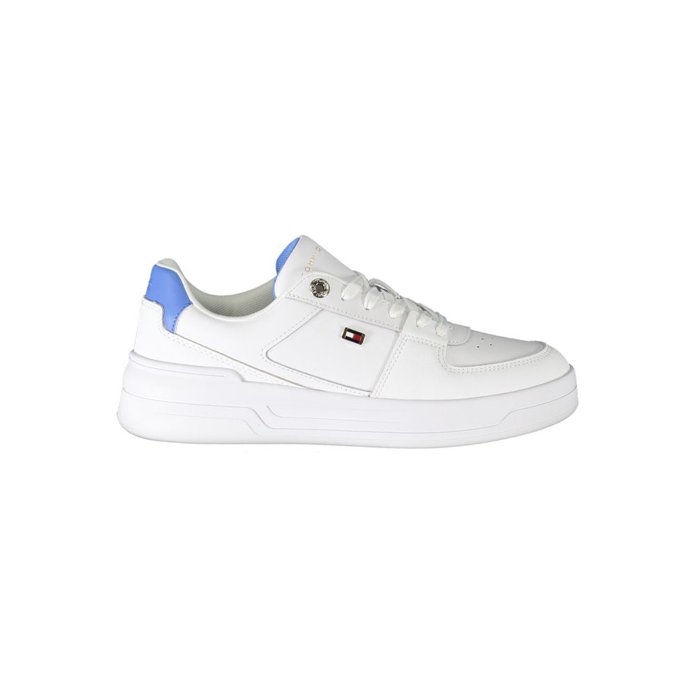 Tommy Hilfiger White Polyester Sneakers