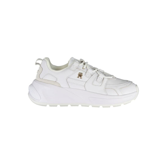 Tommy Hilfiger White Polyester Sneakers