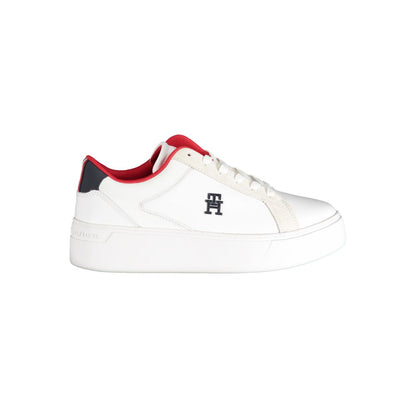 Tommy Hilfiger White Polyester Sneakers