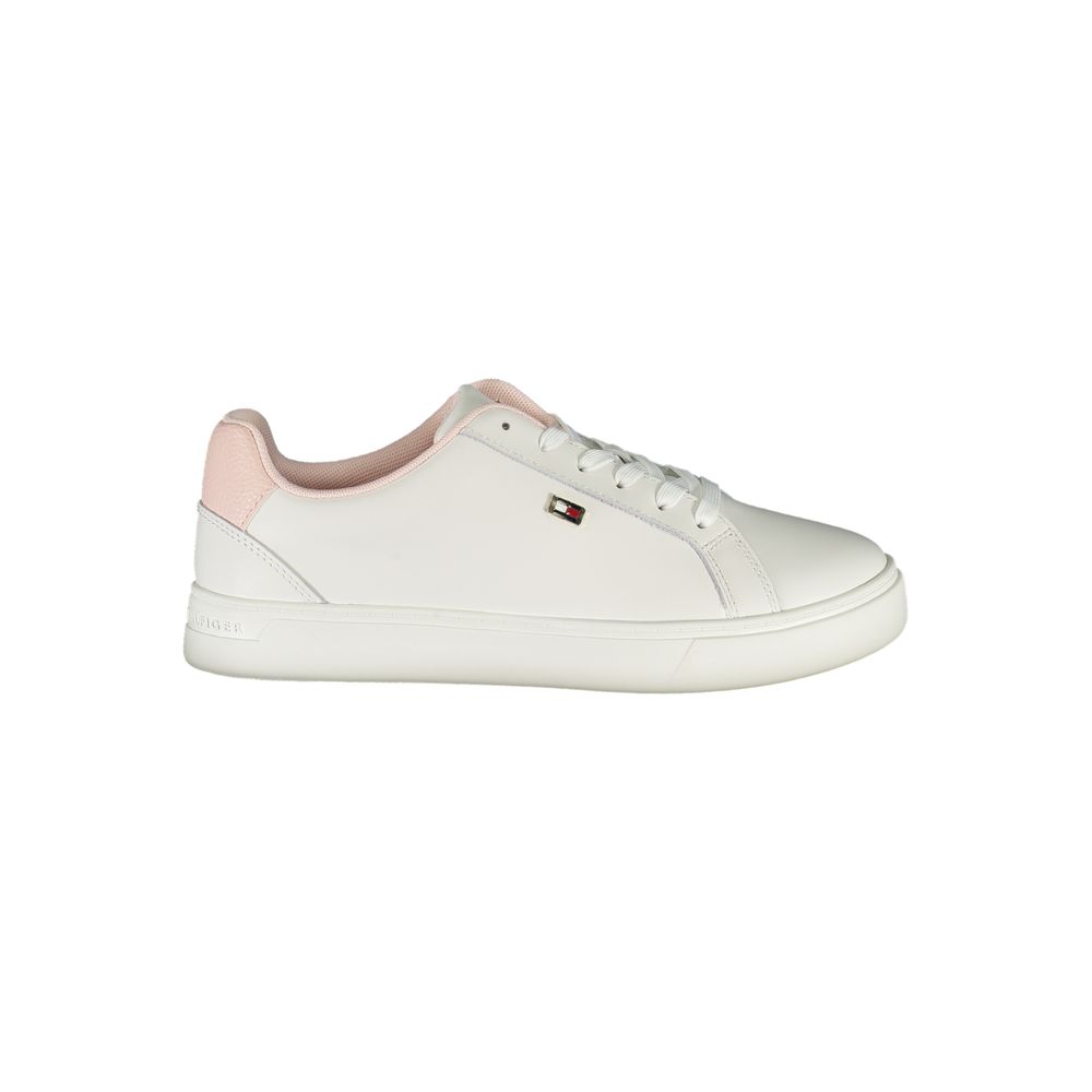 Tommy Hilfiger White Polyester Sneakers