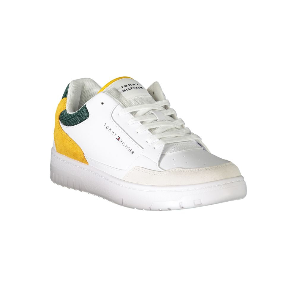 Tommy Hilfiger White Polyethylene Men Sneakers