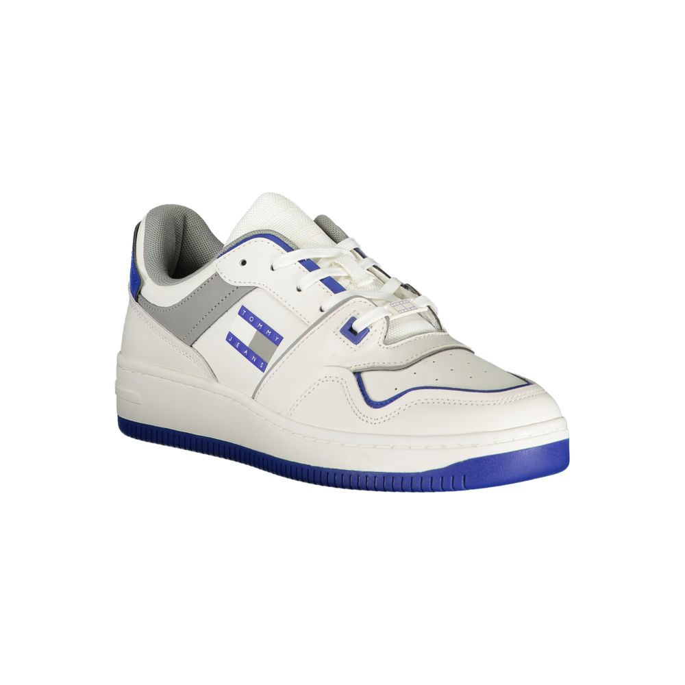 Tommy Hilfiger White Polyethylene Men Sneakers