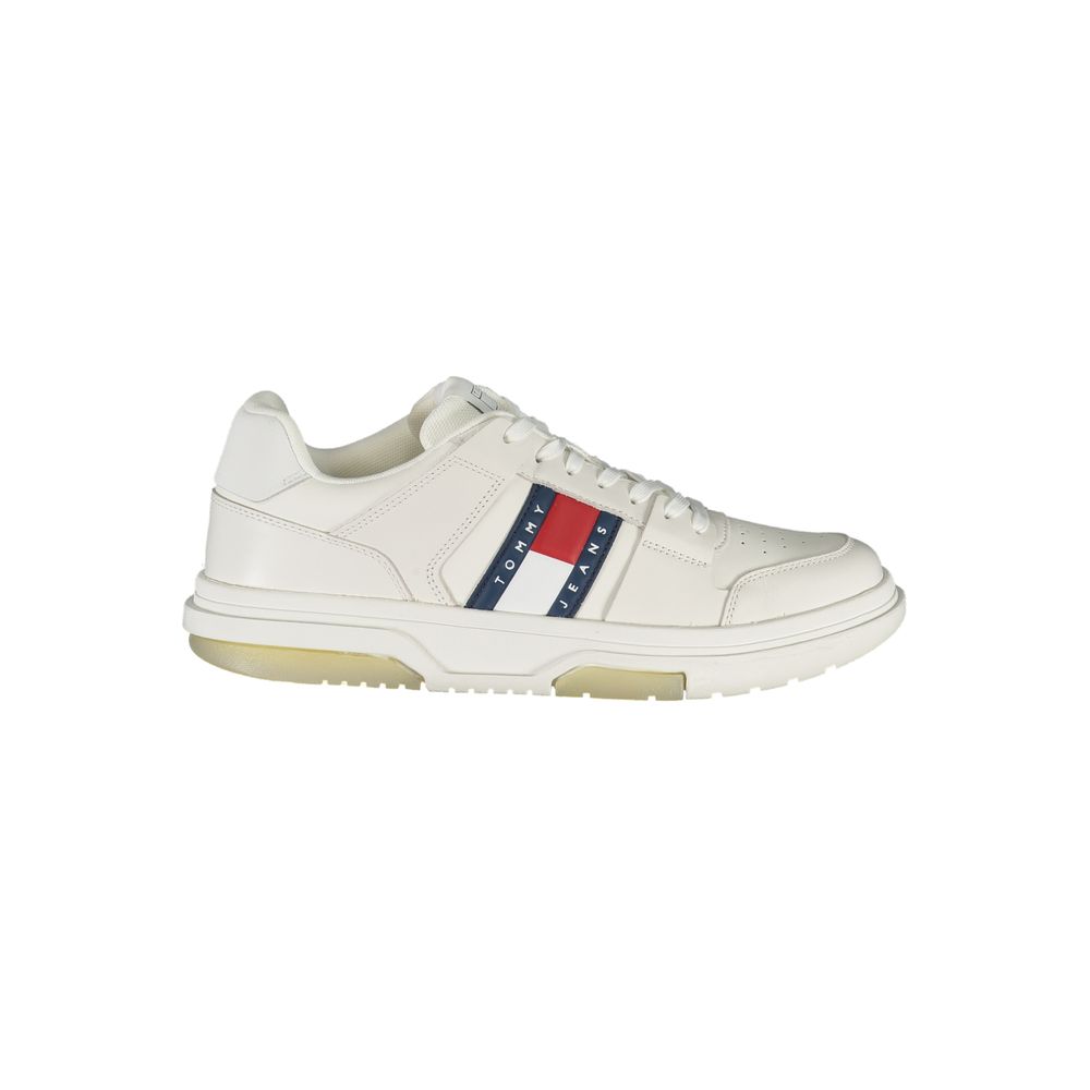 Tommy Hilfiger White Polyethylene Men Sneakers