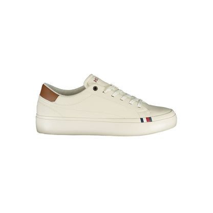 Tommy Hilfiger White Polyethylene Men Sneakers
