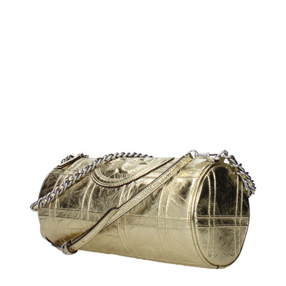 Tory Burch Gold Leather Shoulder Bags