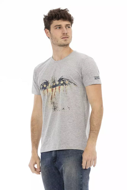 Trussardi Action Gray Cotton Men's T-Shirt